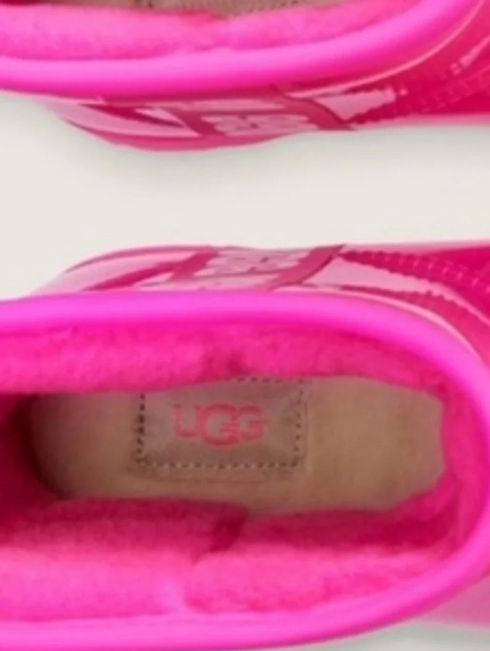 UGG Classic Clear Vinyl Mini Kids Youth Ankle Booties